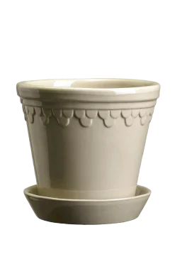 Bergs Potter Krukor > Kruka med fat Københavner GLAZED, Ø 18 cm