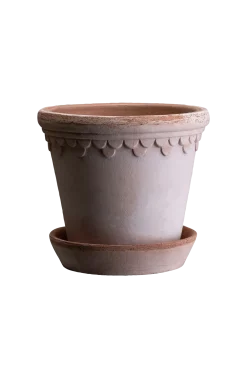 Bergs Potter Krukor > Kruka med fat Københavner RAW, Ø 21 cm