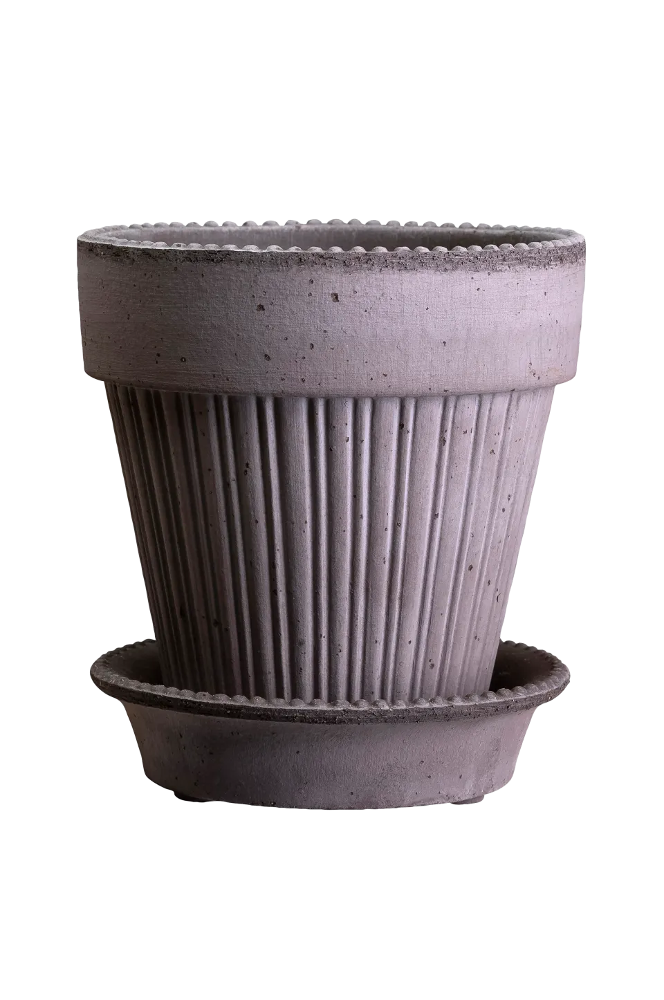 Bergs Potter Krukor > Kruka med fat Simona RAW, Ø 18 cm