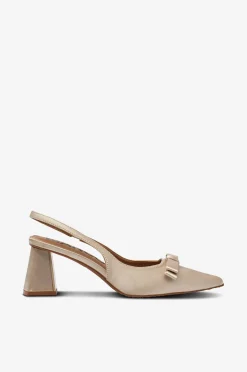 Outlet Sandaletter biaMaralyn Bow Slingback Satin Klackskor