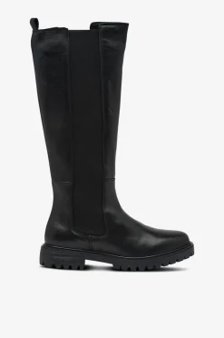 Discount Stövel biAgina Knee High Chelsea Boot Smooth Leather Stövlar