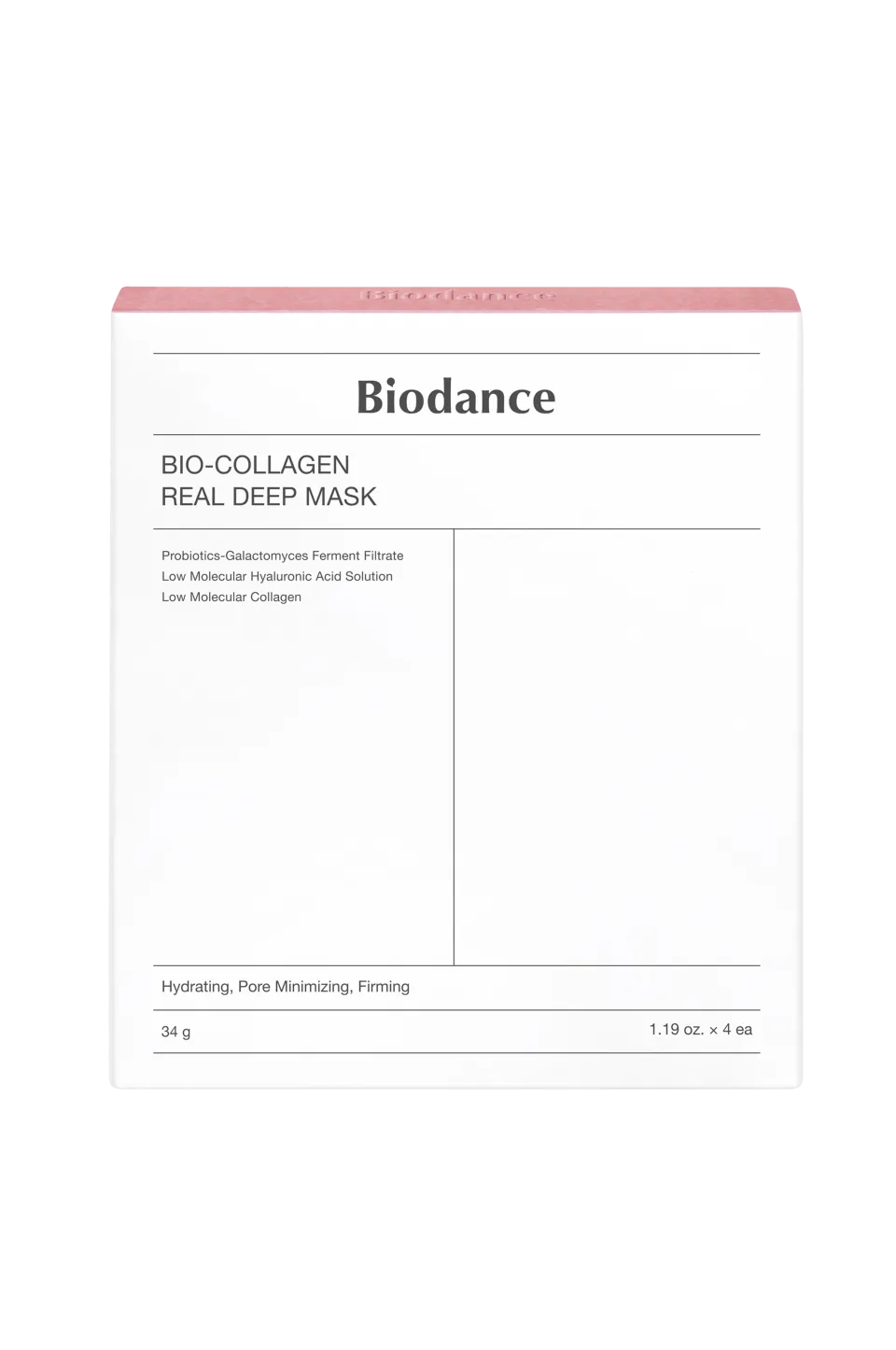 Biodance Skönhet|Ansiktsvård > Bio Collagen-Real Deep Mask 4St