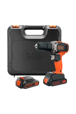 Black & Decker Verktyg & Trädgård > Slagborrmaskin 18V lithium-ion 2X1,5AH