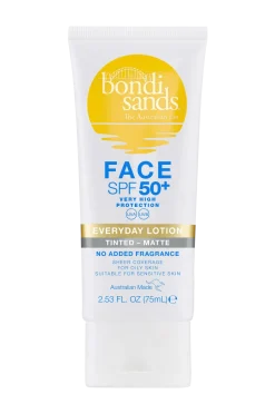 Spf 50+ Everyday Matte Tinted Face Lotion 75Ml Solskydd