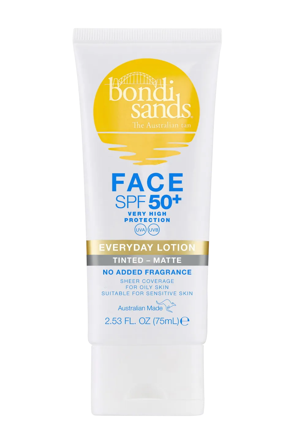 Spf 50+ Everyday Matte Tinted Face Lotion 75Ml Solskydd