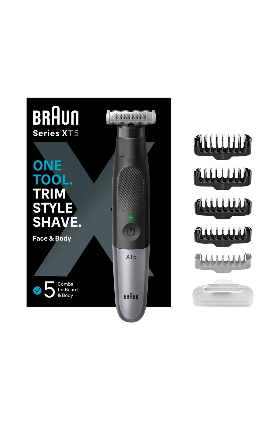 Online Hybridtrimmer Face&body Xt5100 5-kammar Rakning|Skönhet
