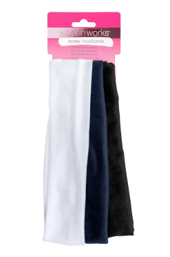 Brushworks Håraccessoarer|Håraccessoarer > Jersey Headbands - 3 Pack