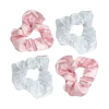 Online Pink & White Satin Scrunchies 3 Pcs Håraccessoarer|Håraccessoarer