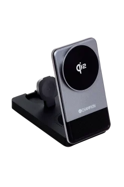 Discount Trådlös laddare Champion 3-in-1 Qi2 Mobiler, Tablet & Tillbehör