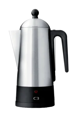 C3 Kaffe- & Espressomaskiner > Perkolator Borstat stål 6kp