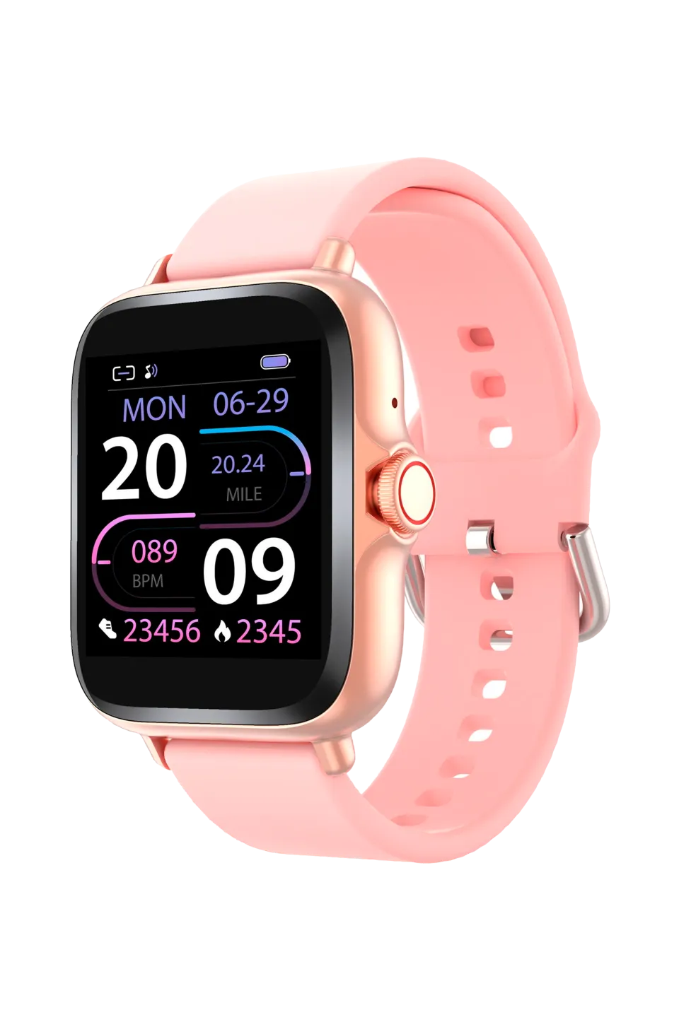 Denver Träningsredskap & Utrustning|Klockor > Smartwatch 1,44" med hjärtsensor