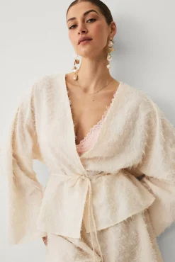 Outlet Collection Blus med knytband Skjortor & Blusar