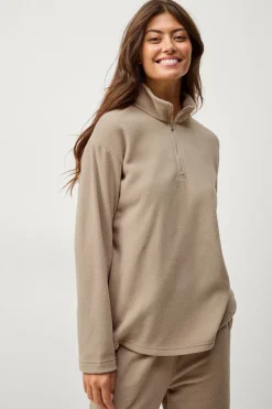 Ellos Loungewear & Myskläder > Coection Feecetröja ed hav dragkedja