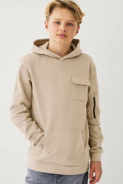 Best Collection Huvtröja med bröstficka Sweatshirts & Hoodies