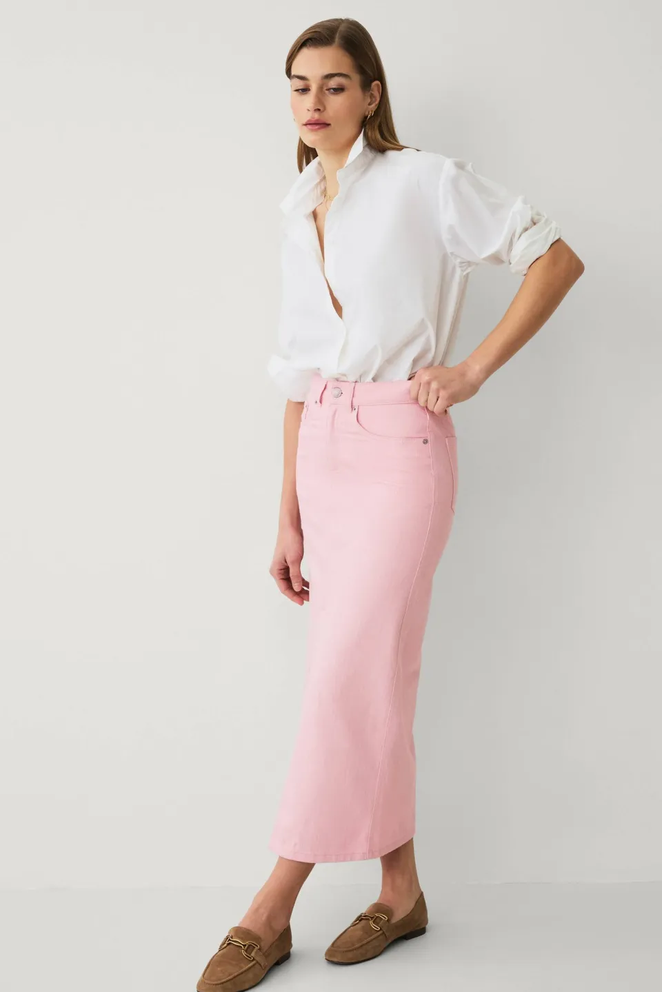 New Collection Jeanskjol med hög midja Kjolar