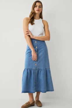 Best Collection Jeanskjol med volang Kjolar