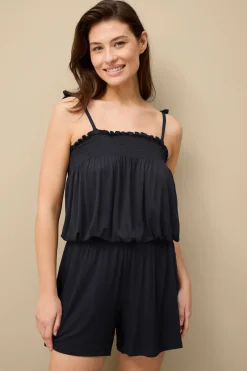 Ellos Strandkläder > Collection Jumpsuit med Smockad Detalj