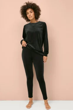 Ellos Leggings|Loungewear & Myskläder > Collection Leggings i velour
