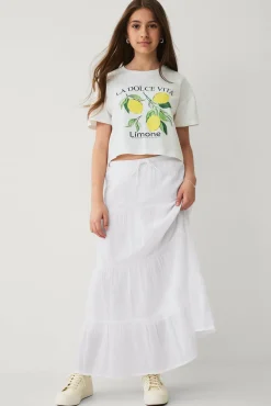 New Collection Lång kjol med volang Kjolar