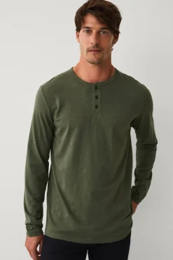 Clearance Coection ångärad t-hirt ed knappå T-Shirts & Linnen