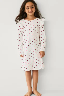 Hot Collection Nattlinne i bomullstrikå Sovkläder & Myskläder