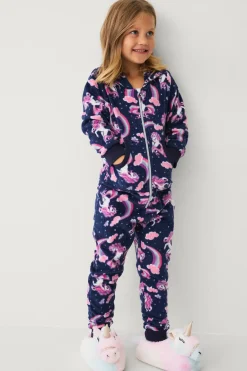 Outlet Collection Onepiece i fleece Sovkläder & Myskläder|Jumpsuits