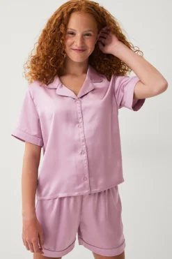 Hot Collection Pyjamas i satin Sovkläder & Myskläder