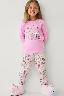 Ellos Sovkläder & Myskläder > Collection Pyjamasset i bomullstrikå