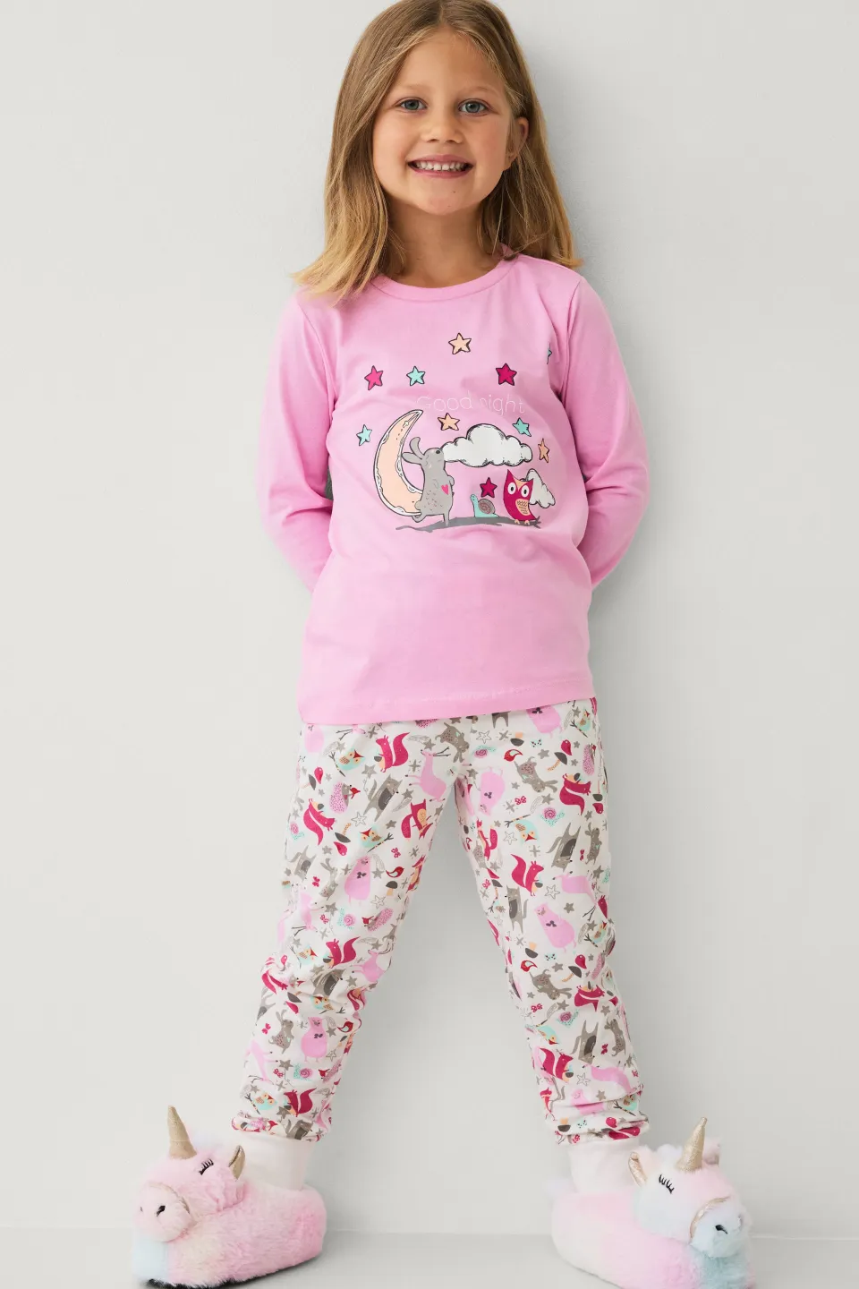 Ellos Sovkläder & Myskläder > Collection Pyjamasset i bomullstrikå