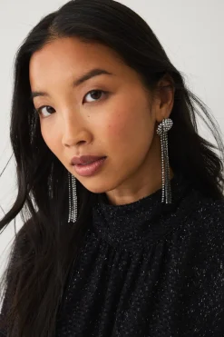 Outlet Collection Örhängen med strass Smycken