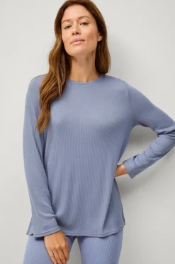 Ellos Loungewear & Myskläder > Coection Ribbtickad topp