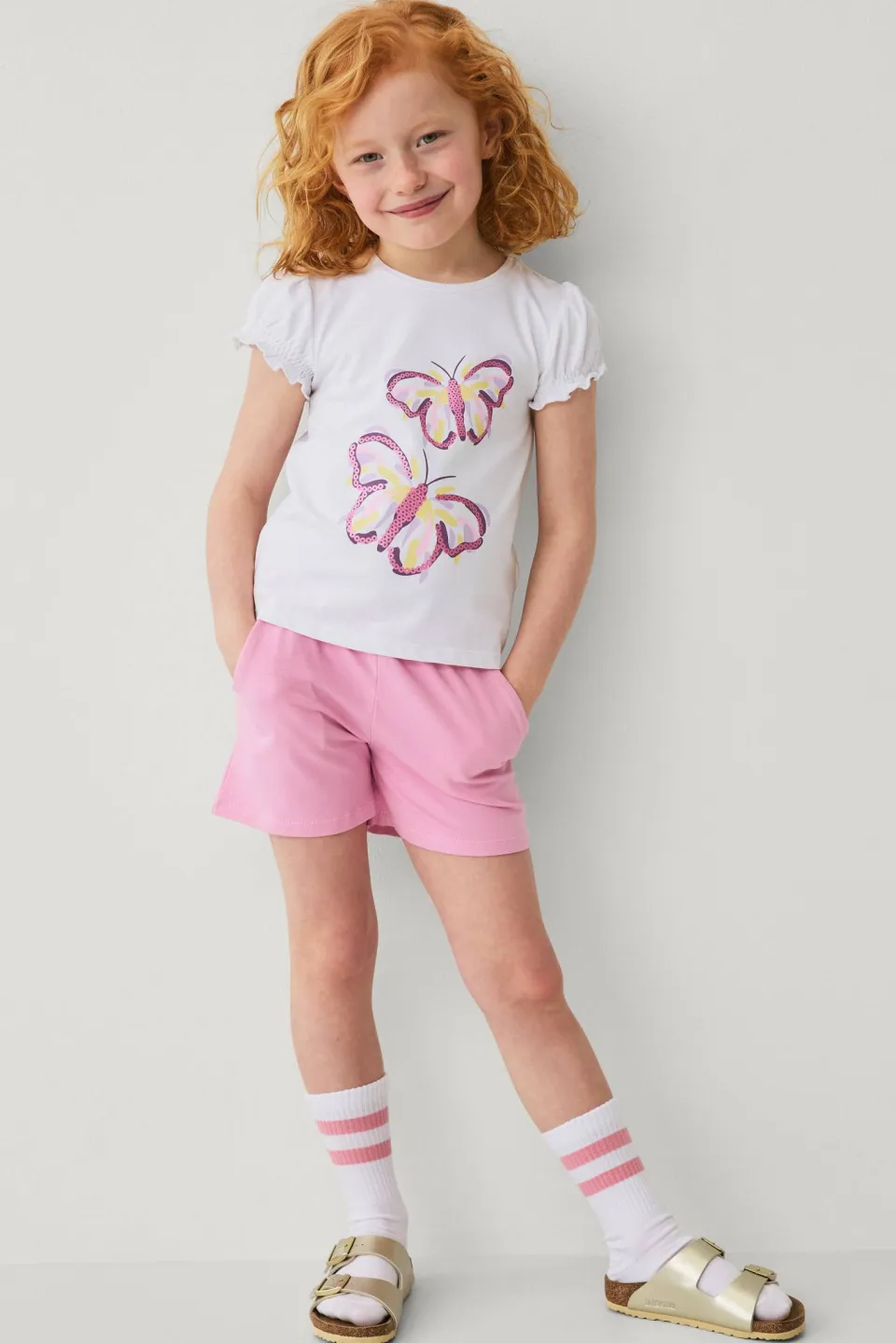 Ellos Shorts|Barnset > Collection Set i bomullstrikå
