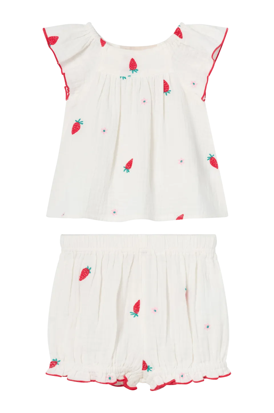 New Collection Set i bomullsmuslin Byxor, Jeans & Leggings|Toppar & T-Shirts
