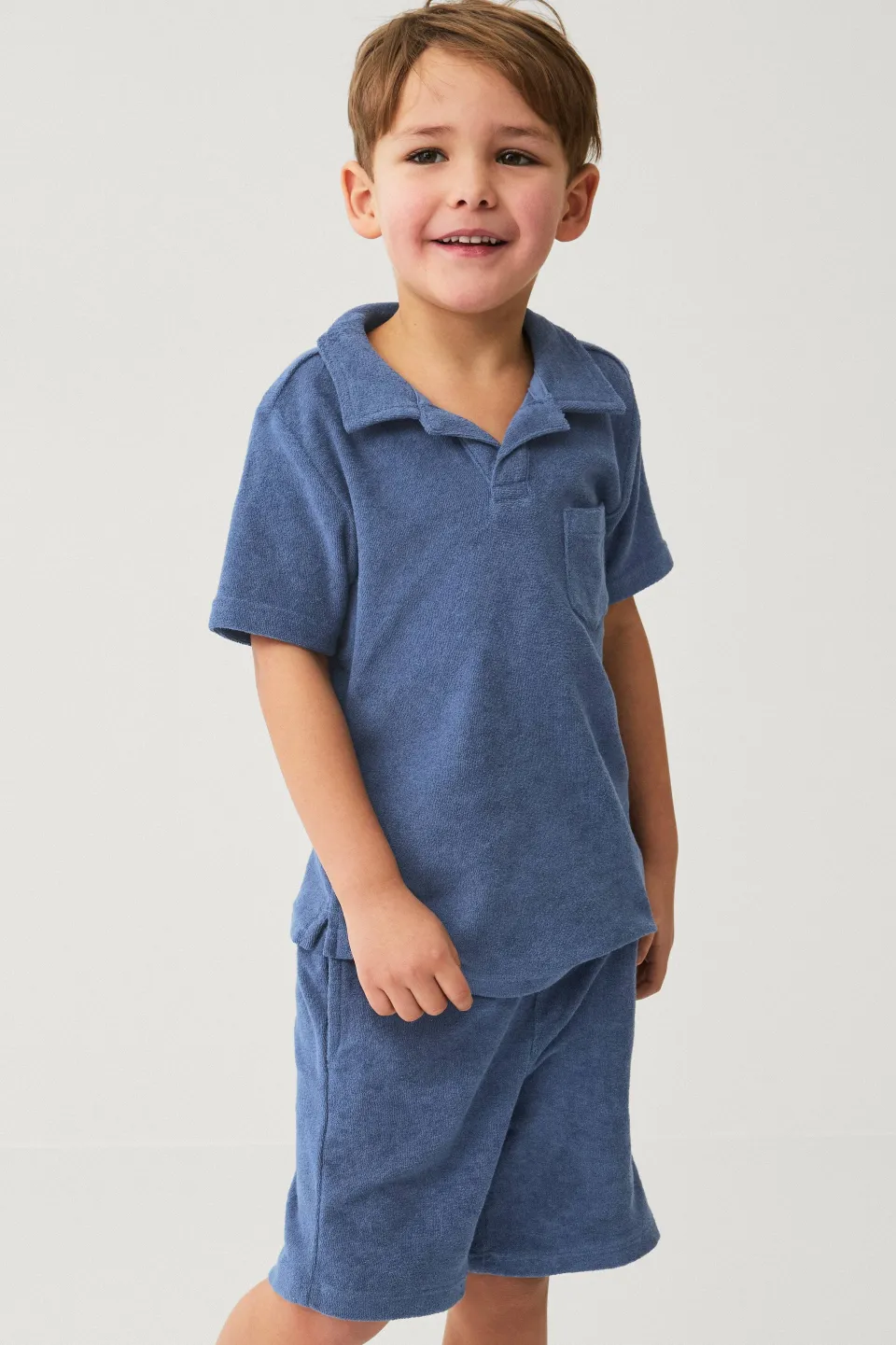 New Collection Set i frotté Shorts|Barnset