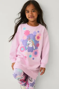 Ellos Klänningar > Collection Sweatshirtklänning med tryck