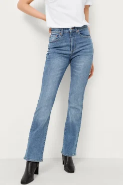 Sale Collection Utsvängda stretchjeans med hög midja Jeans