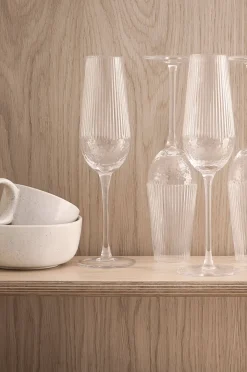 Online Home Champagneglas Vanity 4-pack Dukning & Servering