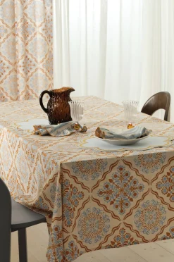 Ellos Bordstextilier|Dukning & Servering > Home Duk Duk Elly Tile i återvunnet halvlinne