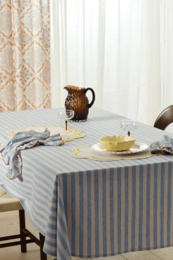 Outlet Home Duk Elly Classic Stripe i återvunnet halvlinne Bordstextilier|Dukning & Servering