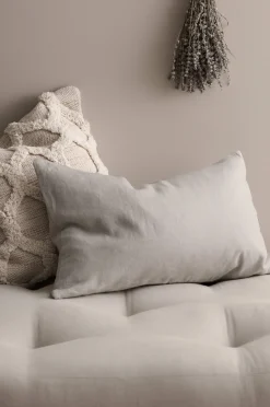 Outlet Home Kuddfodral Candice Zip i tvättat lin cm Prydnadskuddar & Fodral