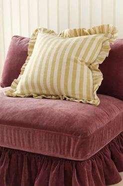 Ellos Prydnadskuddar & Fodral > Home Kuddfodral Elly Classic Stripe i återvunnet halvlinne