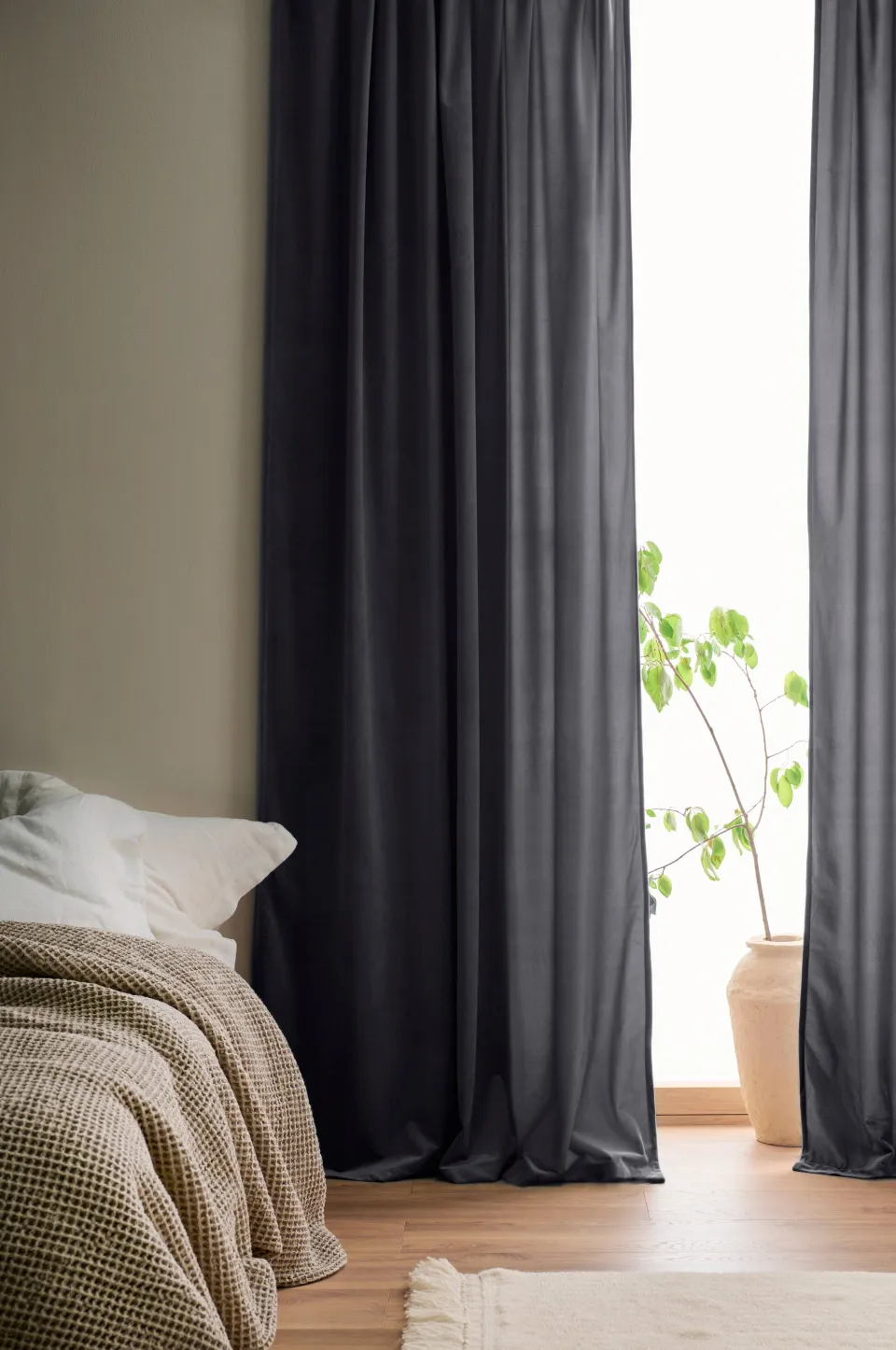 Hot Home Multibandslängd Nora i sammet 2-pack Sammetsgardiner|Sammetsgardiner