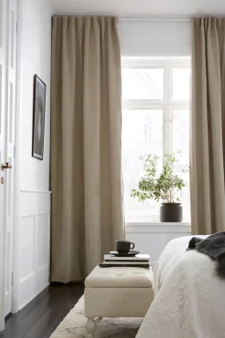Discount Home Veckbandslängd Alexandra 1-pack Linnegardiner|Mörkläggningsgardiner