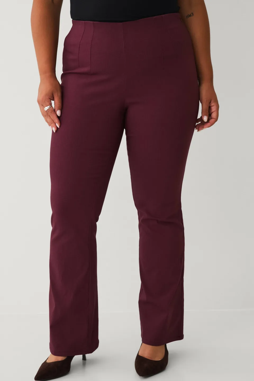 Online Plus collection Byxa med bootcut Byxor