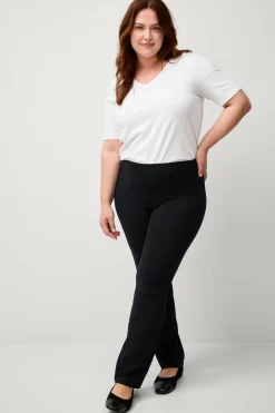 Plus collection Leggings med hög midja bootcut Basplagg|Leggings