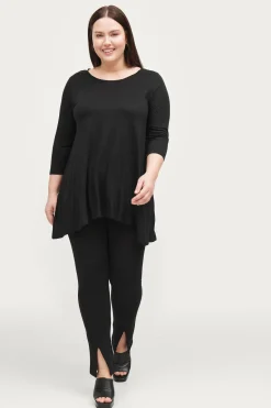 Sale Plus collection Tunika i viskostrikå Tunikor