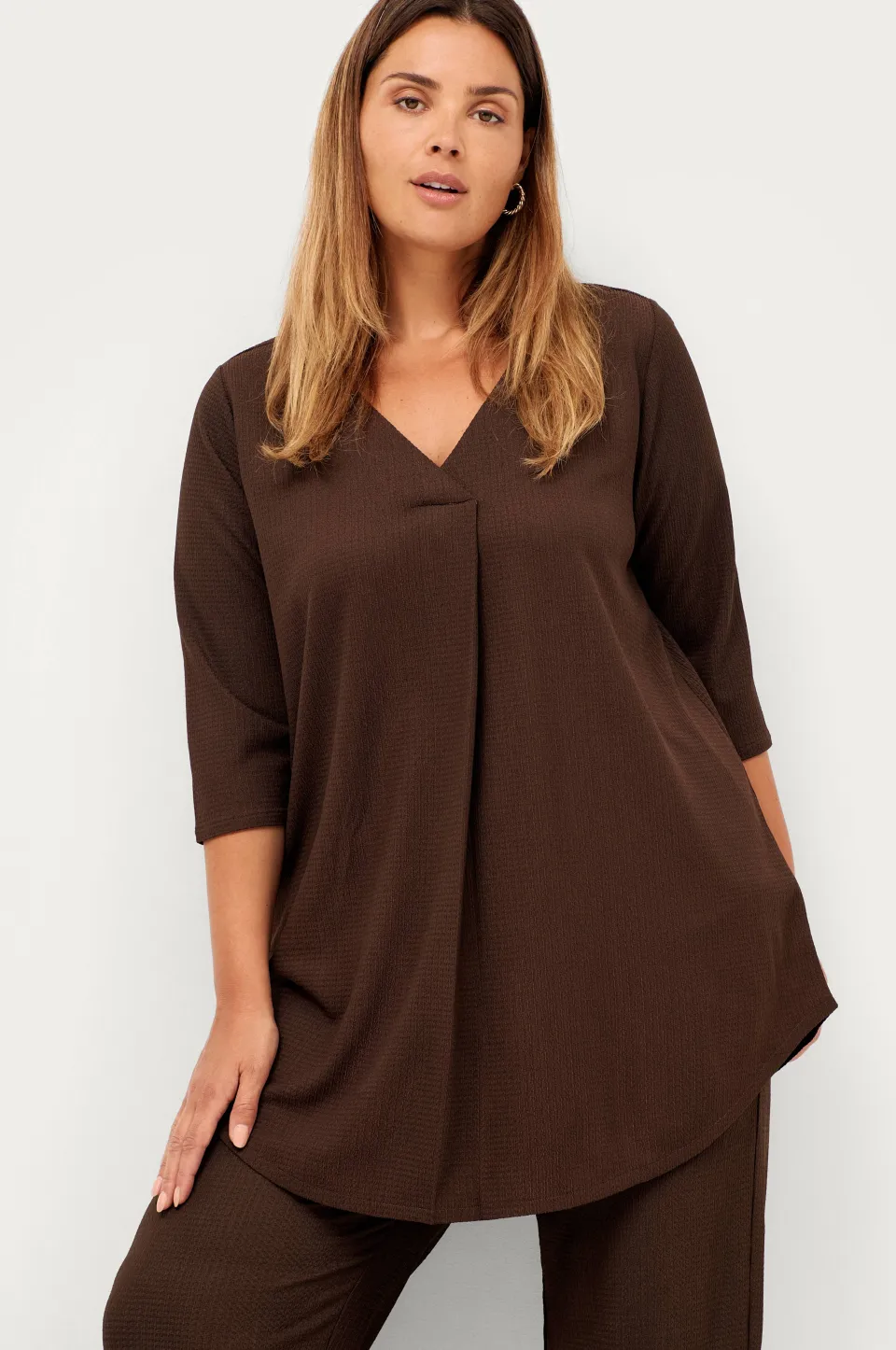 Outlet Plus collection Tunika med strukturmönster Tunikor