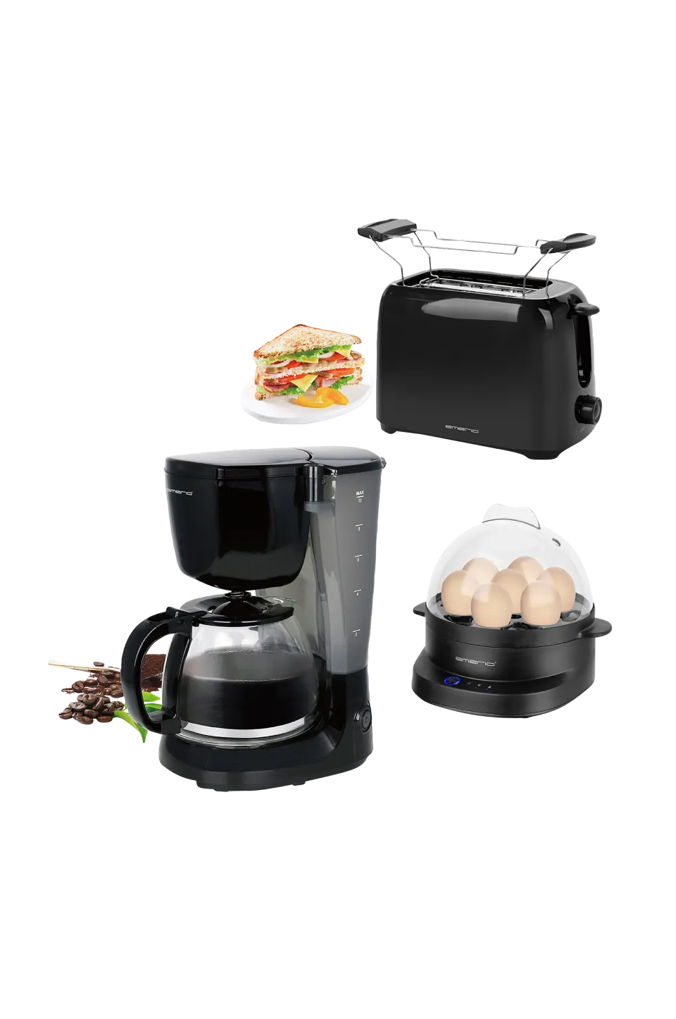 Emerio Kaffe- & Espressomaskiner|Köksmaskiner > Frukostpaket