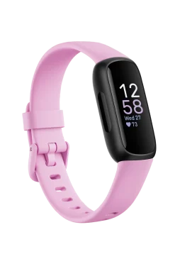 Fitbit Träningsredskap & Utrustning|Klockor > Inspire 3, Black/Lilac Bliss