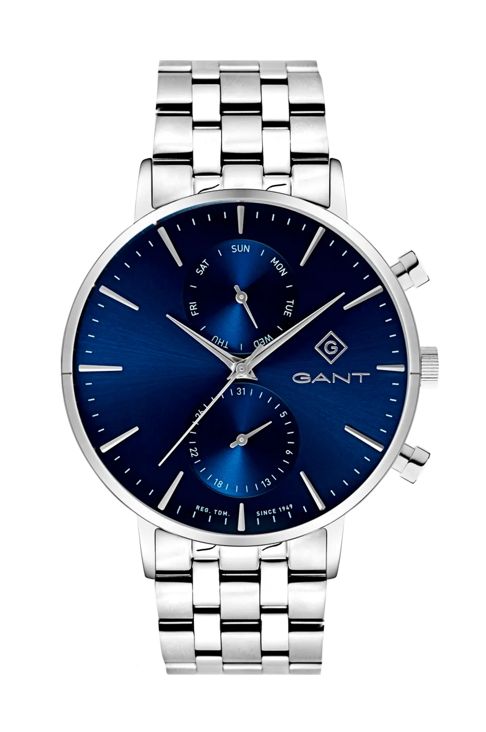 Gant Smycken|Klockor > Klocka Park Hill Day-Date II Blue/Stainless steel